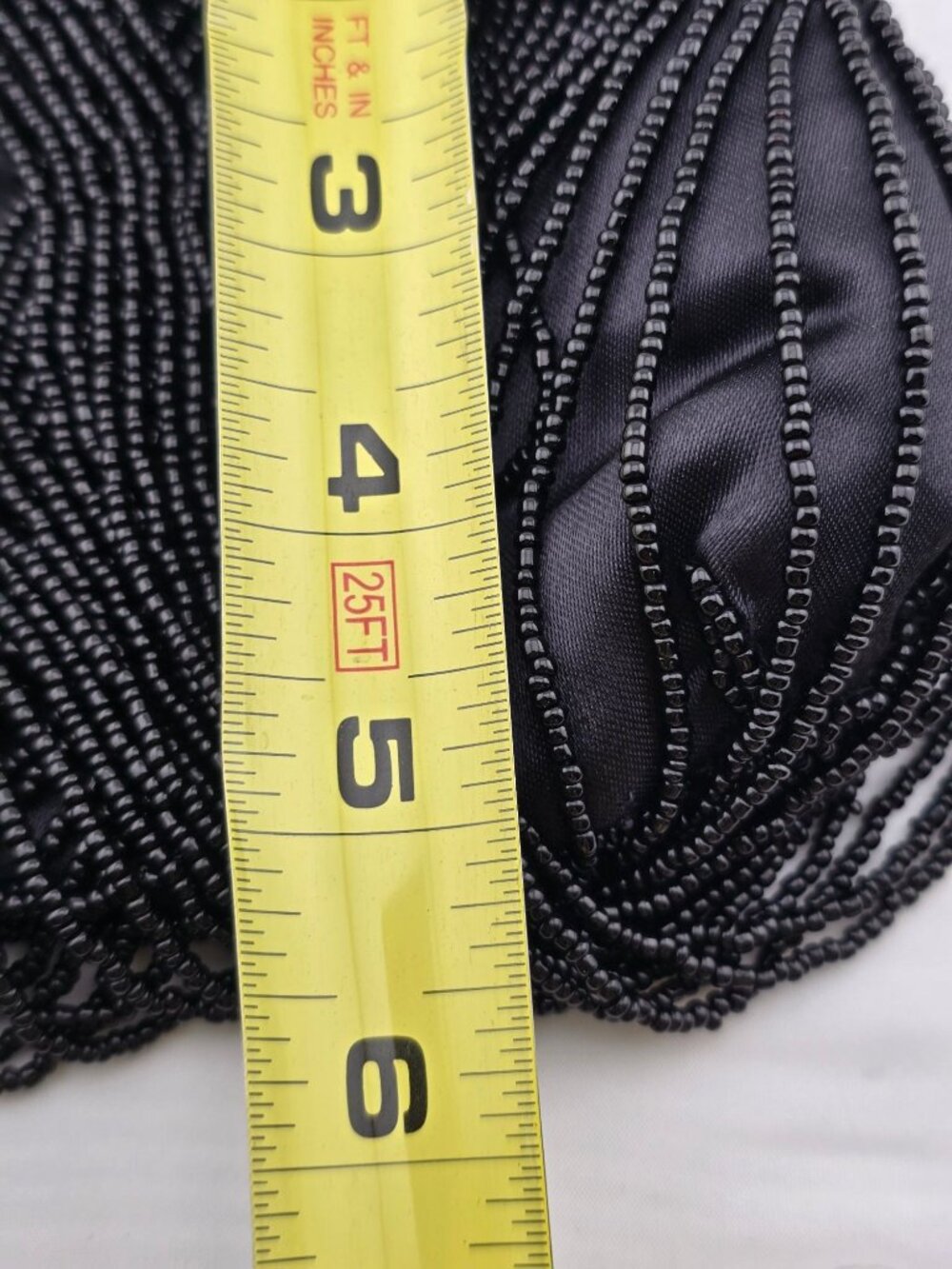 Vintage Bijoux Terner Kiss Lock Beaded Black Evening Clutch Purse Chain 5"W - Picture 12 of 13